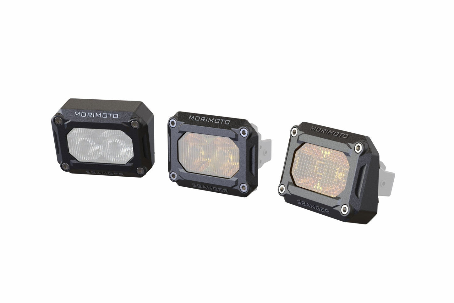 Flush or Angled Mounting Kit: Morimoto 2Banger - Brackets - Morimoto