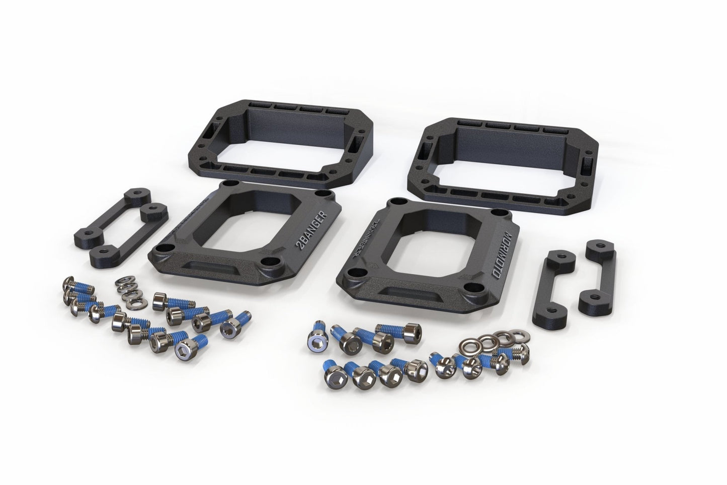 Flush or Angled Mounting Kit: Morimoto 2Banger - Brackets - Morimoto