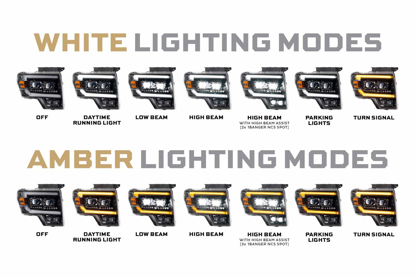 Ford F - 150/ Raptor (09 - 14): Morimoto XB Evo Headlights - Headlights - Morimoto XB LED Headlights