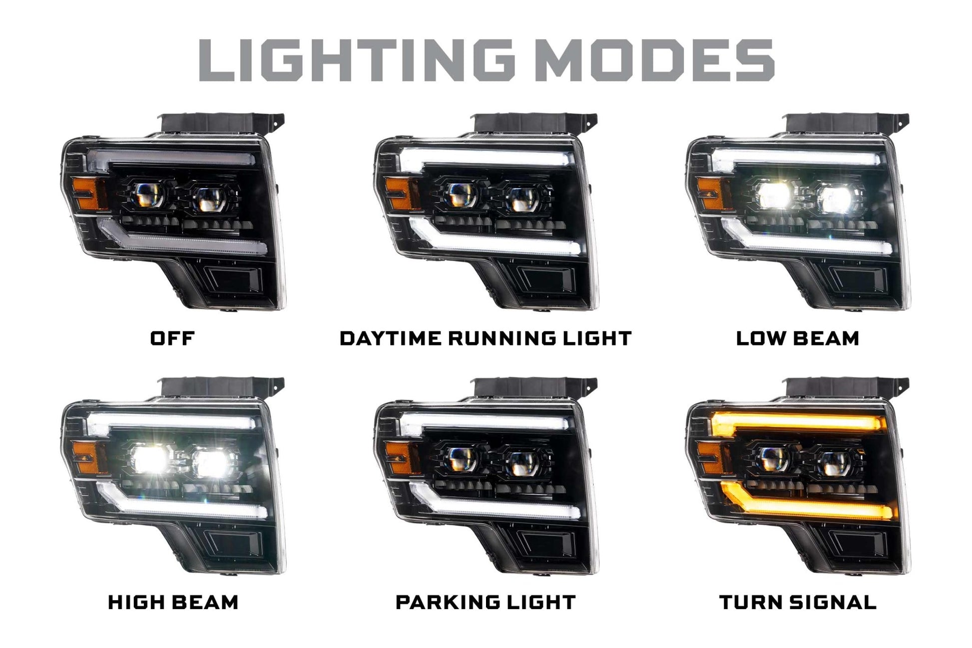 Ford F - 150/ Raptor (09 - 14): Morimoto XB Evo Hybrid Headlights - Headlights - Morimoto XB LED Headlights