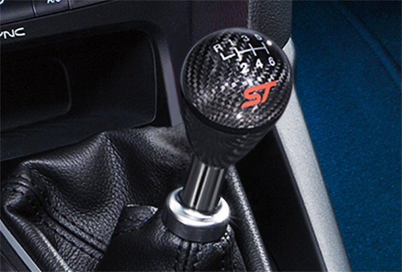 Ford Racing 13-17 Focus ST Black Carbon Fiber 6 Speed Shift Knob-Shift Knobs-Ford Racing