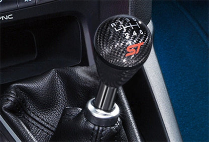 Ford Racing 13-17 Focus ST Black Carbon Fiber 6 Speed Shift Knob-Shift Knobs-Ford Racing