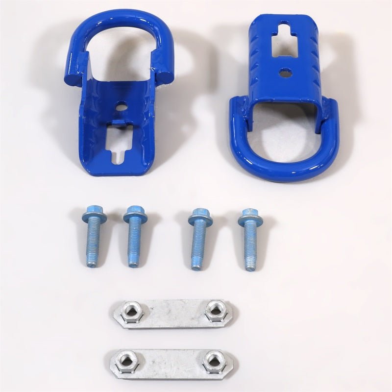 Ford Racing 15-22 F-150 Tow Hooks - Blue (Pair)-Tow Hooks-Ford Racing
