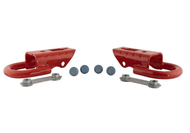 Ford Racing 15-22 F-150 Tow Hooks - Red (Pair)-Tow Hooks-Ford Racing