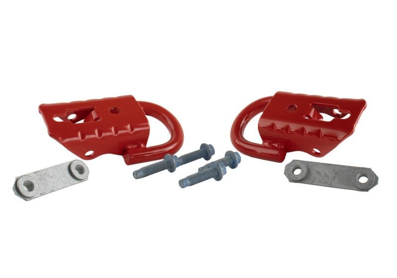 Ford Racing 15-22 F-150 Tow Hooks - Red (Pair)-Tow Hooks-Ford Racing