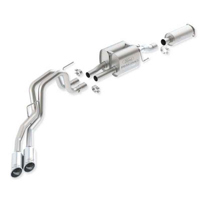 Ford Racing 2011-2014 F-150 SVT Raptor 6.2L Cat-Back Touring Exhaust System 145-inch WB-Catback-Ford Racing