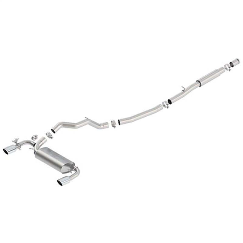 Ford Racing 2016-2017 Focus RS Active Sport Cat-Back Exhaust System w/ Polished Tips-Catback-Ford Racing