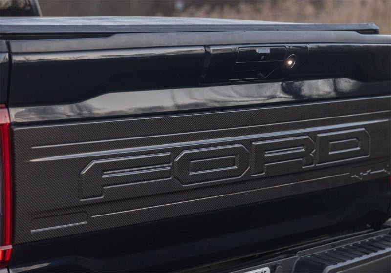 Ford Racing 21-24 Ford F150 Raptor Carbon Fiber Tailgate Panel - Gloss-Spoilers-Ford Racing