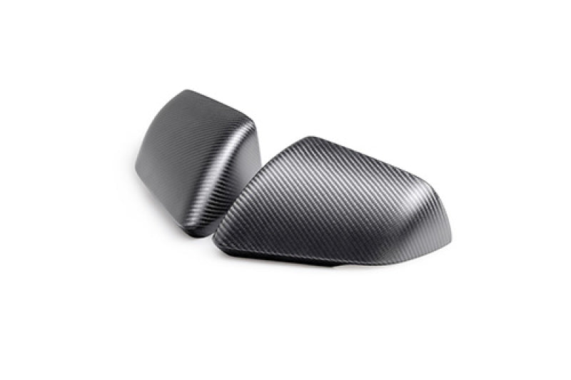 Ford Racing 24 - 25 Mustang (w/Integrated Turn Signals) Carbon Fiber Mirror Skull Caps - Matte Spoilers