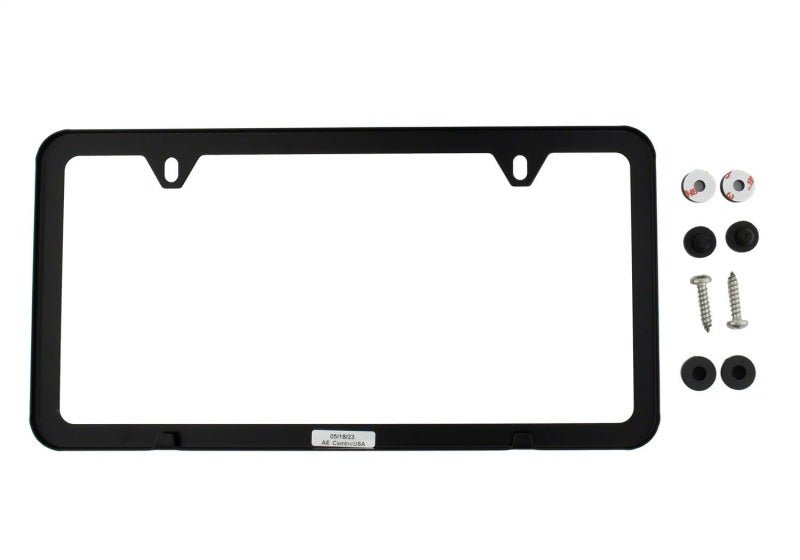 Ford Racing Ford Performance Slim License Plate Frame - Black Stainless Steel-License Frame-Ford Racing