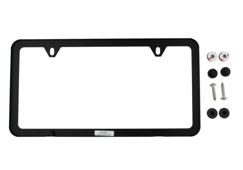 Ford Racing Ford Performance Slim License Plate Frame - Black Stainless Steel-License Frame-Ford Racing