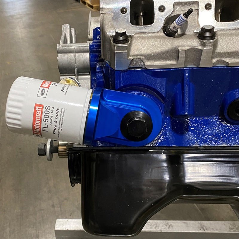 Ford Racing Push Rod V8 90 Degree Billet Oil Filter Adapter-Oil Filter Other-Ford Racing