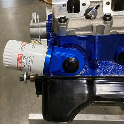 Ford Racing Push Rod V8 90 Degree Billet Oil Filter Adapter-Oil Filter Other-Ford Racing