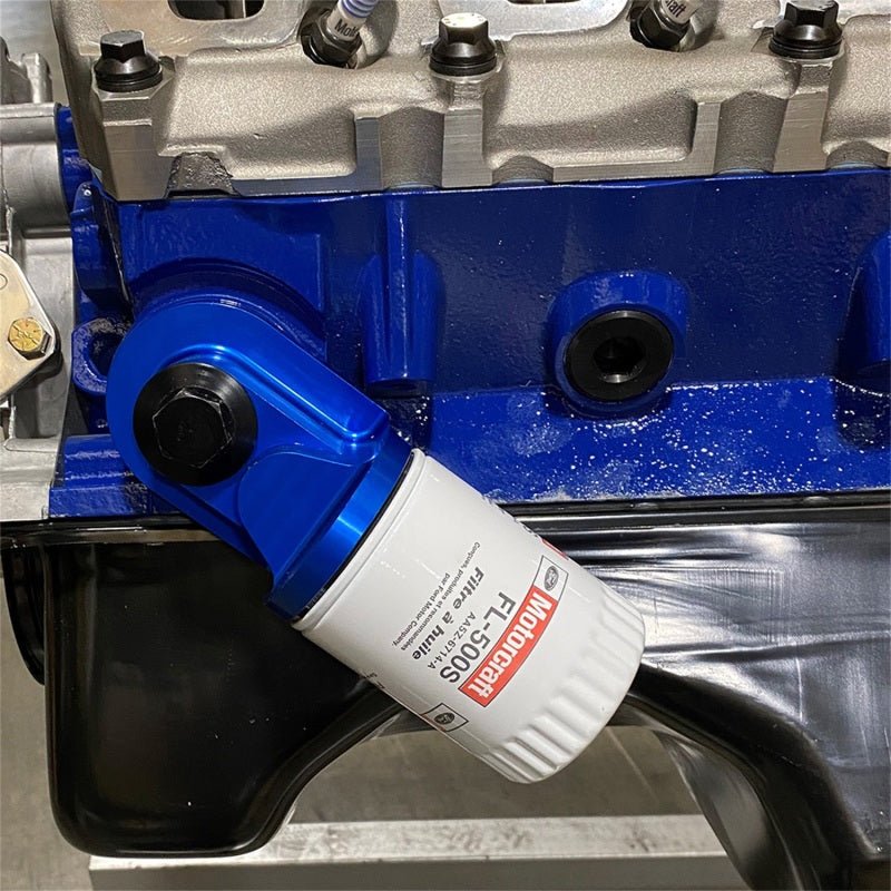 Ford Racing Push Rod V8 90 Degree Billet Oil Filter Adapter-Oil Filter Other-Ford Racing