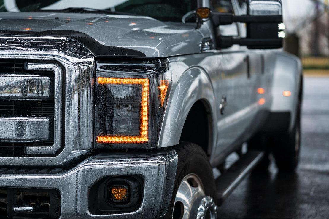 Ford Super Duty (11 - 16): Morimoto XB LED Headlights (Amber DRL) - Headlights - Morimoto XB LED Headlights