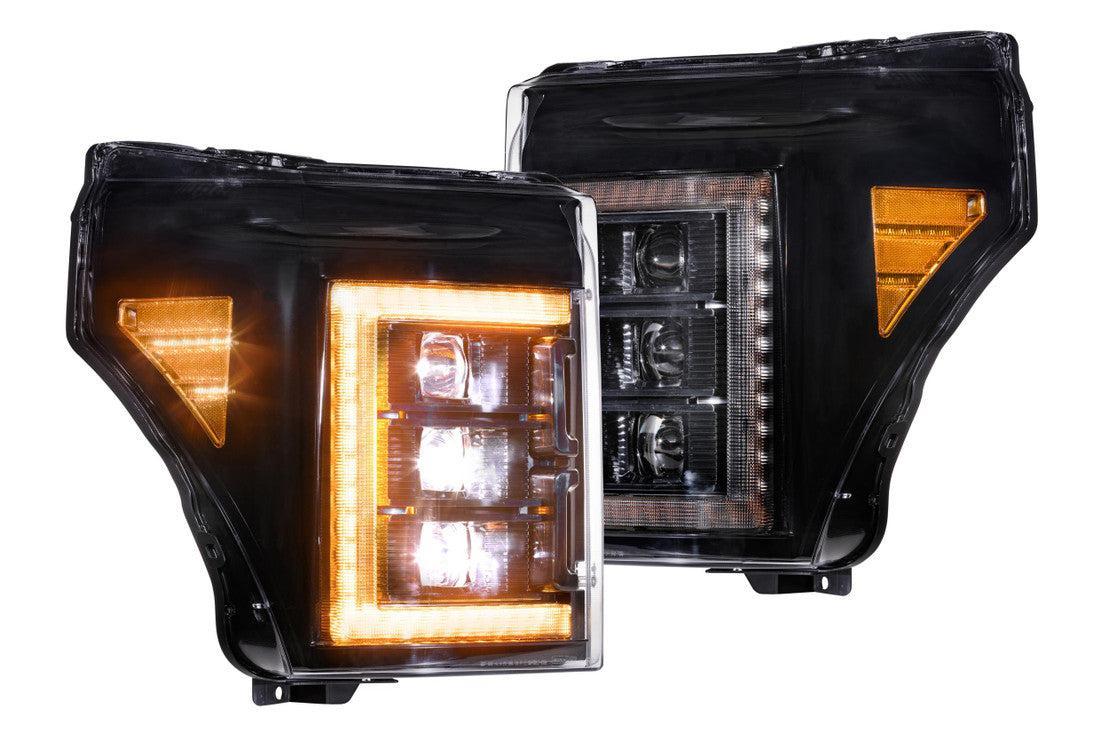 Ford Super Duty (11 - 16): Morimoto XB LED Headlights (Amber DRL) - Headlights - Morimoto XB LED Headlights