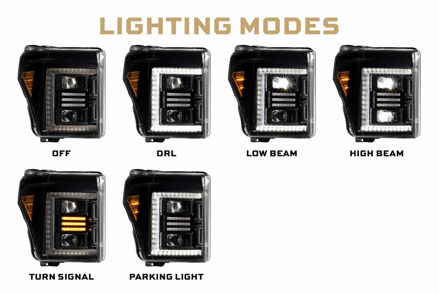 Ford Super Duty (11 - 16 / Set): Morimoto XB Hybrid LED Headlights - Headlights - Morimoto XB LED Headlights