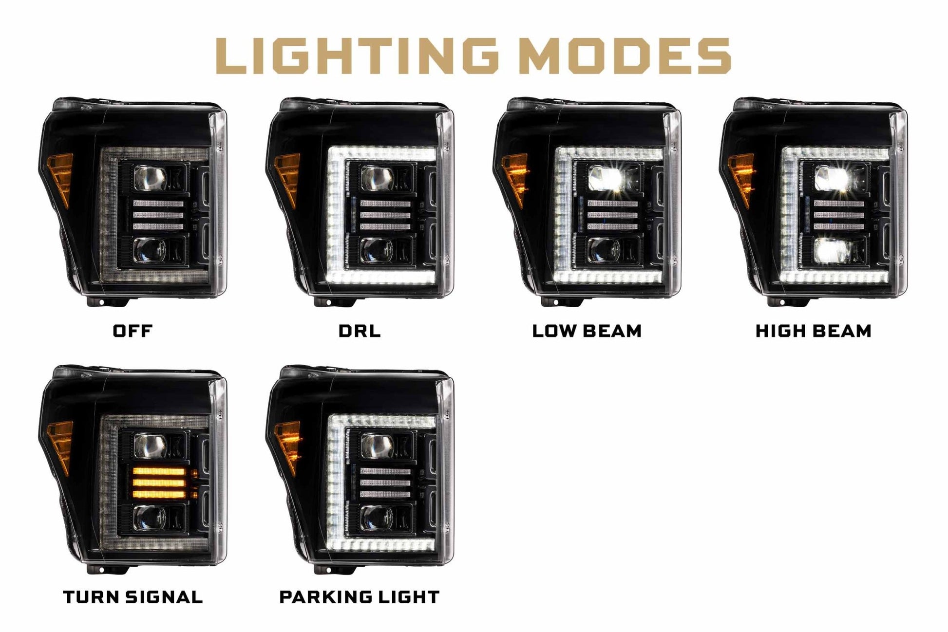 Ford Super Duty (11 - 16 / Set): Morimoto XB Hybrid LED Headlights - Headlights - Morimoto XB LED Headlights