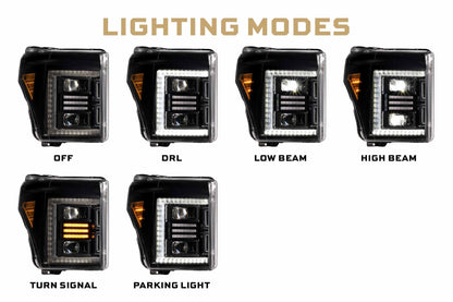 Ford Super Duty (11 - 16 / Set): Morimoto XB Hybrid LED Headlights - Headlights - Morimoto XB LED Headlights