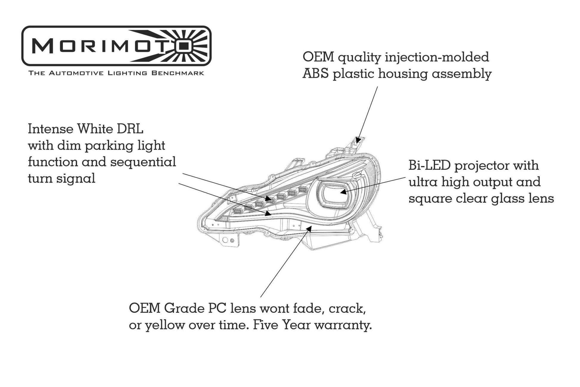 FR - S / BRZ / GT86 (12 - 18): Morimoto XB LED Headlights - Headlights - Morimoto XB LED Headlights