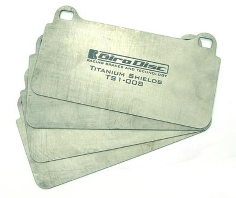 GiroDisc 2020 Subaru WRX (w/Brembo Calipers Performance Pkg) Front Titanium Pad Shields-Brake Hardware-GiroDisc
