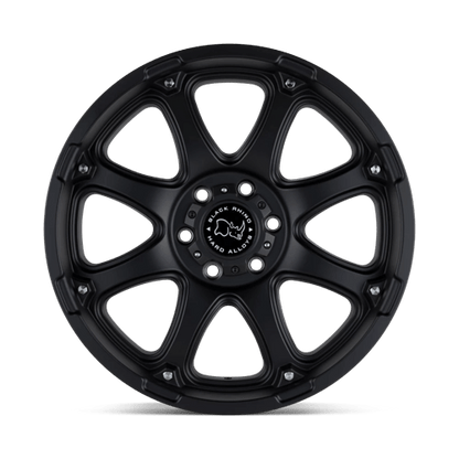 Black Rhino GLAMIS Matte Black 17x9 +12 6x135mm 87.1mm