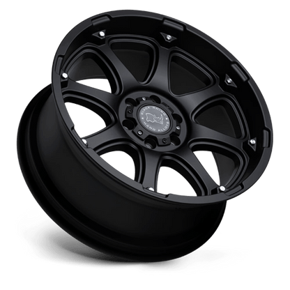 Black Rhino GLAMIS Matte Black 17x9 -12 6x139.7mm 112.1mm