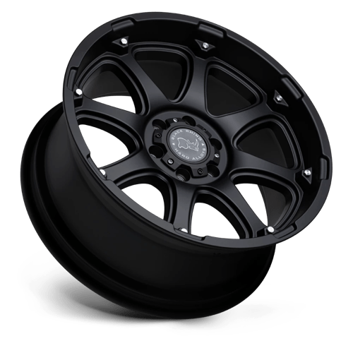 Black Rhino GLAMIS Matte Black 20x9 +12 6x135mm 87.1mm
