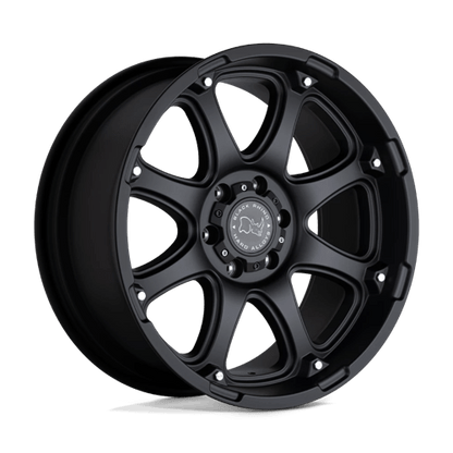 Black Rhino GLAMIS Matte Black 17x9 +12 8x165.1mm 122.4mm