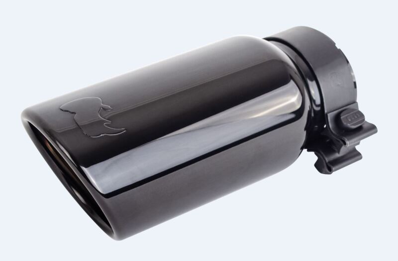 Go Rhino Exhaust Tip - Black Chrome - ID 2 3/4in x L 10in x OD 4in-Tips-Go Rhino