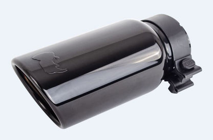 Go Rhino Exhaust Tip - Black Chrome - ID 2 3/4in x L 10in x OD 4in-Tips-Go Rhino