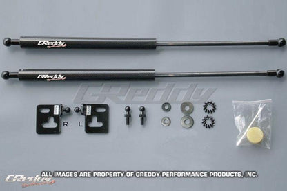 GReddy 05 - 07 Subaru WRX/STi Engine Hood Lifter Kit (Designed for OEM weight hoods.) - Hood Struts - GReddy