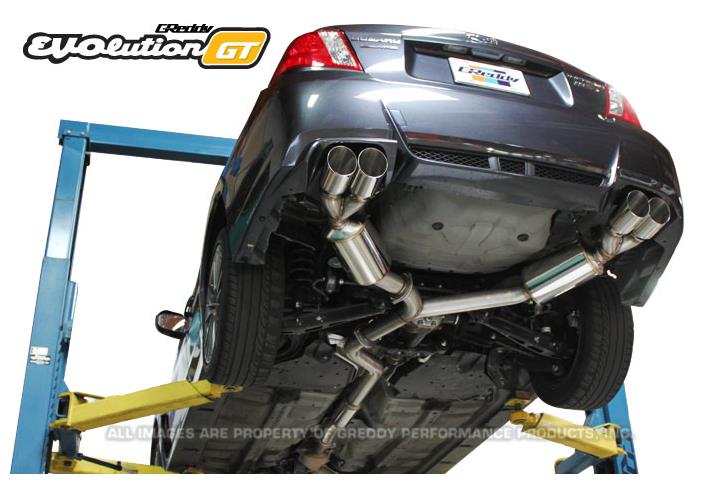 GReddy 11 - 14 Subaru STI Sedan Evolution GT Exhaust - Catback - GReddy