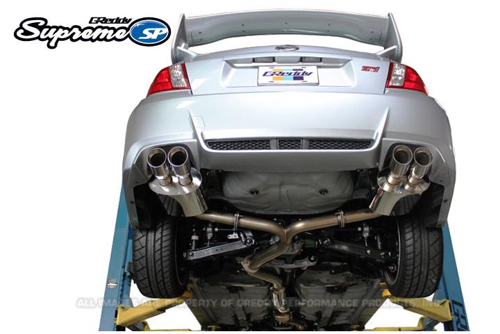 GReddy 11 - 14 Subaru STI Sedan Supreme SP Exhaust - Catback - GReddy