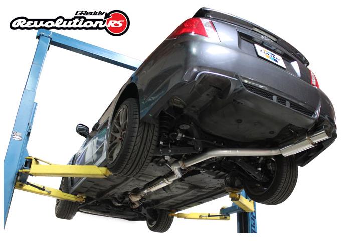 GReddy 11 - 14 Subaru WRX/STI (Sedan) 76mm Single Side Cat - Back Revolution RS Exhaust - Catback - GReddy