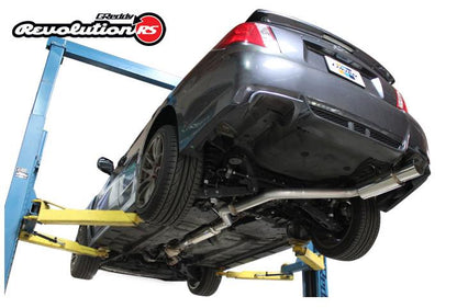 GReddy 11 - 14 Subaru WRX/STI (Sedan) 76mm Single Side Cat - Back Revolution RS Exhaust - Catback - GReddy