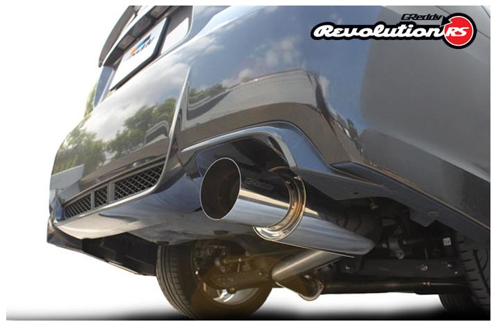 GReddy 11 - 14 Subaru WRX/STI (Sedan) 76mm Single Side Cat - Back Revolution RS Exhaust - Catback - GReddy