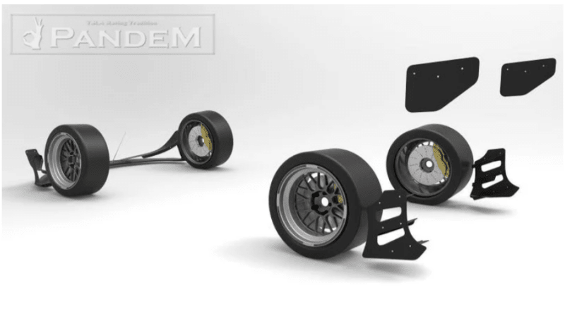 GReddy 2012+ Scion FR - S Pandem Wide Body V3.5 Rear Canards - Fenders - GReddy