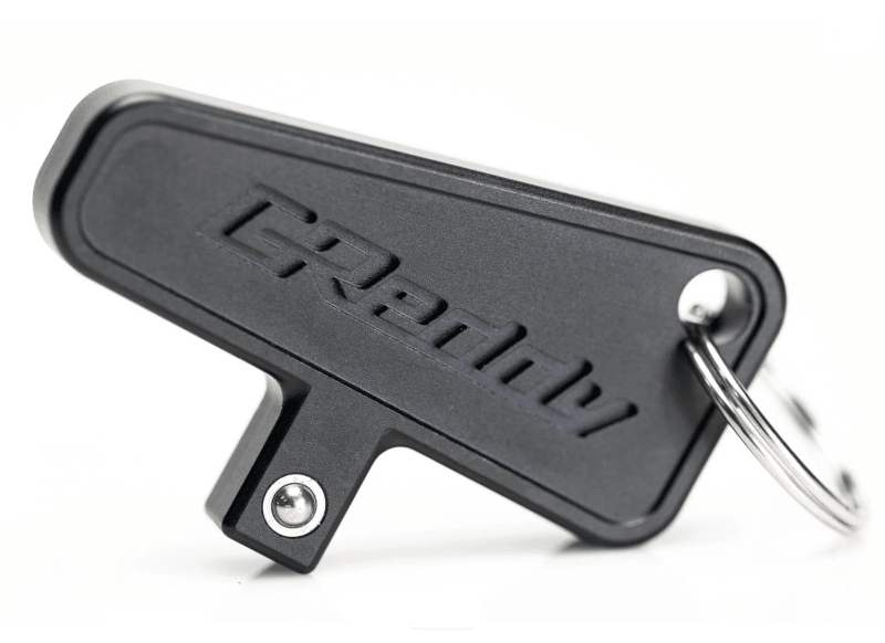 GReddy 3/8in Drive Master Switch Keychain - Black - Stickers/Decals/Banners - GReddy