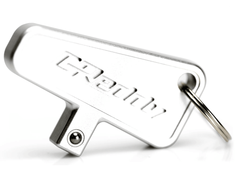 GReddy 3/8in Drive Master Switch Keychain - Silver - Stickers/Decals/Banners - GReddy
