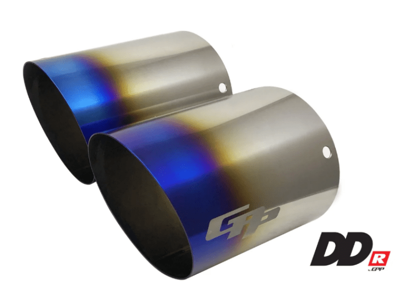 GReddy DD - R Burnt Titanium Tips L=150mm (Pair) - Catback - GReddy