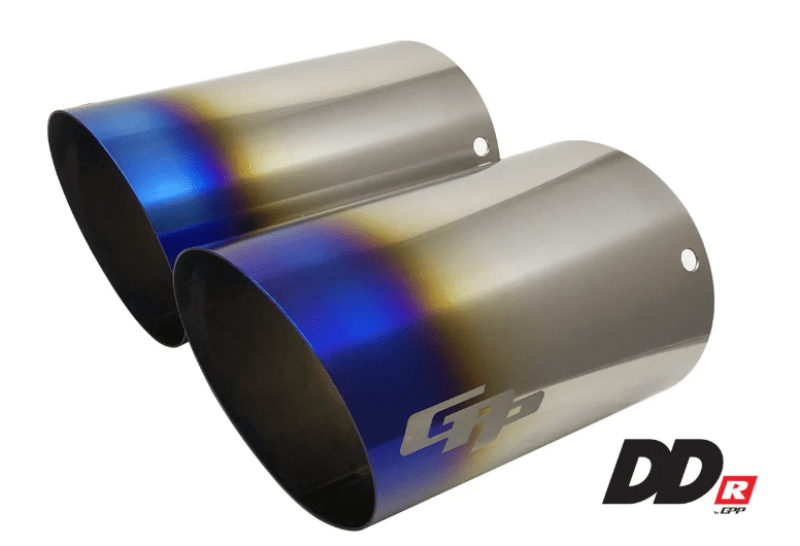 GReddy DD - R Burnt Titanium Tips L=170mm (Pair) - Catback - GReddy