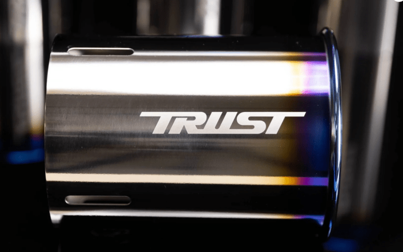 GReddy PE - TR Rolled Tip - Burnt - Ti L 160mm x 115mm - Catback - GReddy