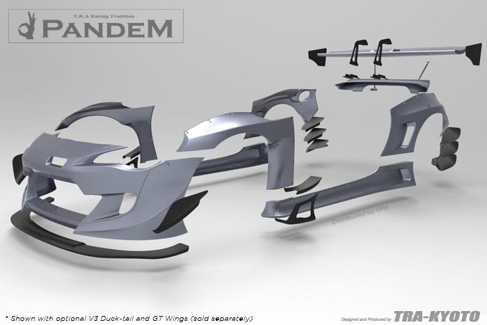 GReddy Scion FR - S Pandem Wide Body V3 Front Splitter - Lips & Splitters - GReddy