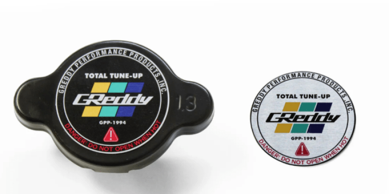 GReddy Type - S 1.3 Radiator Cap Most Nissan / Subaru / Mazda / Mitsubishi / Some Toyota - Black - Radiator Caps - GReddy