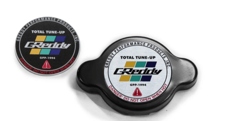 GReddy Type - S No Relief Radiator Cap Most Nissan / Subaru / Mazda / Mitsubishi / Some Toyota - Black - Radiator Caps - GReddy