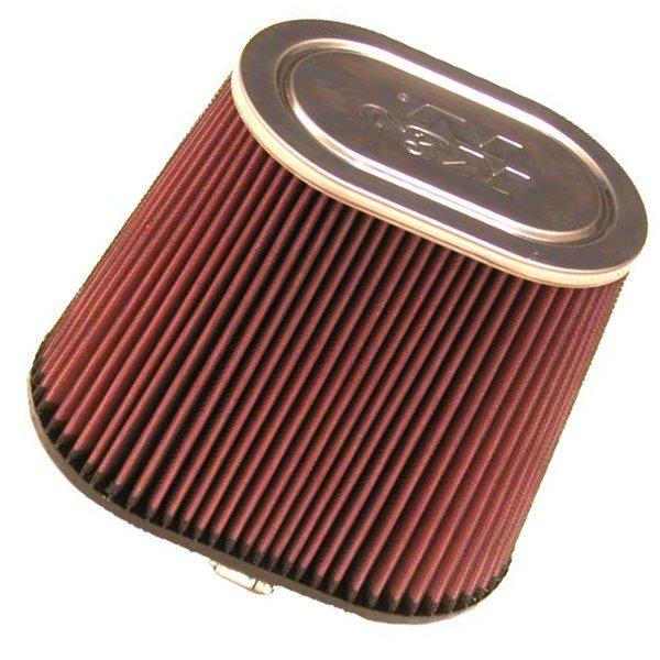 K&N Univ Clamp-On Air Filter - 1-3/4in FLG O/S 4in X 3in B 3in X 2in T 2-3/4inH OVAL