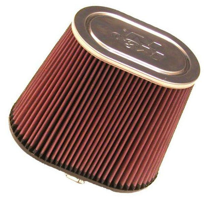 K&N Filter Universal Rubber Filter 2 7/16 inch Flange 4.5x3.75 inch Base 3.5x2.5 inch Top 2.75 inch