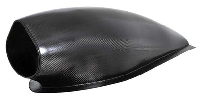 K&N Filter Universal Air Filter Carbon Fiber Top/Base Oval FLG. (8-3/4 x 3-1/4) 4-5/8H
