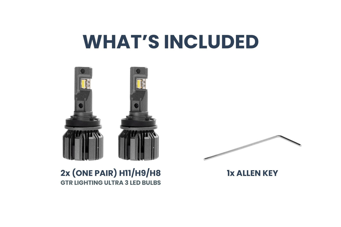 H11/H9/H8: GTR Lighting Ultra 3 (Pair) - LED Bulbs - GTR Lighting